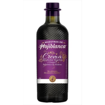 Crema de vinagre balsámico de Módena textura ligera Maestros de Hojiblanca 250 ml.