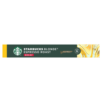 Café en cápsulas espresso intenso descafeinado Starbucks compatible con Nespresso 10 unidades de 55 g. 10 x 55 g