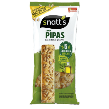 Palitos de pan con pipas Snatt's Grefusa 60 g.