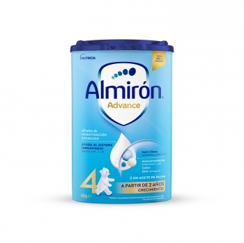 Preparado lácteo infantil de crecimiento desde 2 años en polvo Almirón Advance 4 800 g.