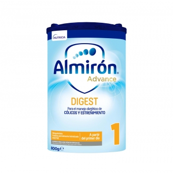 Leche de fórmula anti-cólico y anti-estreñimiento a partir del primer día en polvo Almirón Advance Digest 1 lata 800 g.