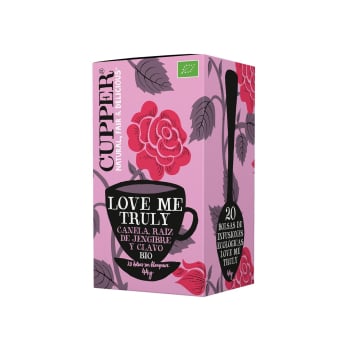 Infusión de canela, raiz de jengibre y clavo en bolsitas ecológica Love My Truly Cupper 20 ud.