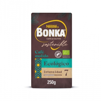 Café molido natural ecológico cultivo sostenible Nestlé Bonka 250 g.