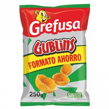 Snack de maíz sabor barbacoa gublins Grefusa 250 g.