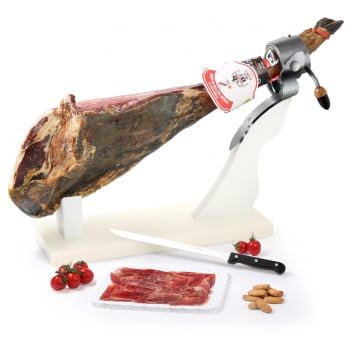 Jamón de bellota ibérico 75% raza ibérica al corte 100 g aprox