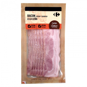 Bacon cocido y ahumado en lonchas sin lactosa 120 g