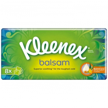 Pañuelos balsam Kleenex pack de 8 ud.