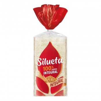 Pan de molde integral sin corteza Bimbo Silueta 450 g.