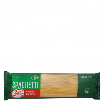 Espaguetis cocción rápida Carrefour 500 g.