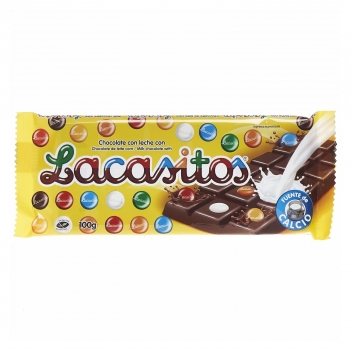 Chocolate con leche Lacasitos sin gluten 100 g.