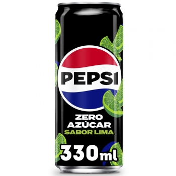 Pepsi Max zero azúcar sabor lima lata 33 cl.