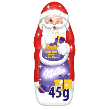 Figura de chocolate con leche Santa Claus Milka 45 g.