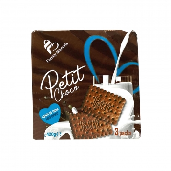 Galletas de chocolate Petit Choco Family Biscuits 400 g.