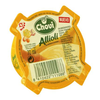 Salsa alioli Chovi envase 70 ml.