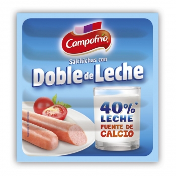 Salchichas con doble de leche Campofrío 140 g.