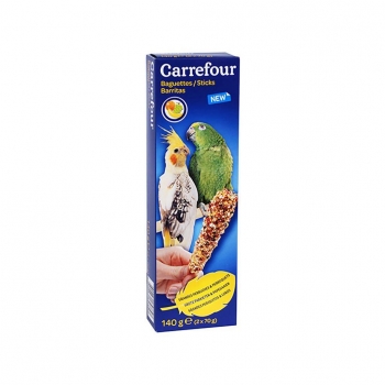 Carrefour Barritas para Periquitos y Loros con Frutas y Nueces 2x70g