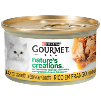 Comida húmeda surtido de pollo para gato adulto Purina Gourmet Nature's Creations 85 g