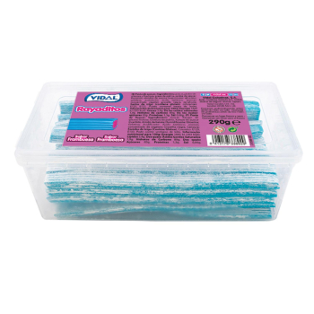 Caramelos de goma sabor frambuesa Rayaditos Vidal 290 g.