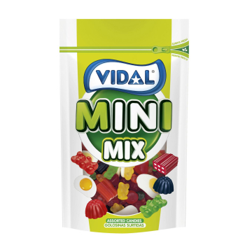 Caramelos de goma surtidos Mini Mix Vidal doy pack 180 g.