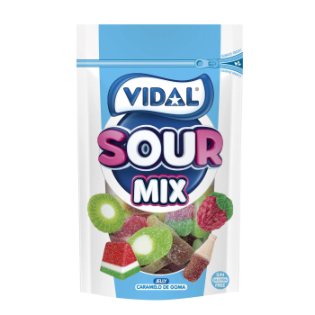 Caramelos de goma Mini Mix Vidal sin gluten doypack 180 g.