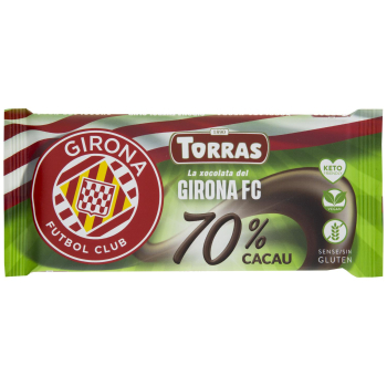 Chocolate negro 70% cacao Torras sin gluten 80 g