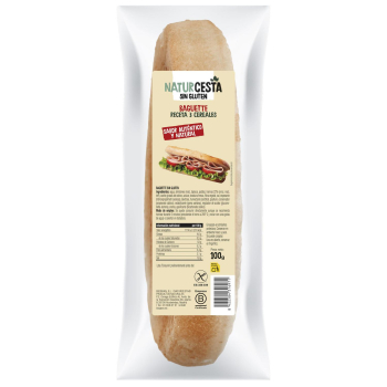 Baguette de tres cereales Naturcesta sin gluten 100 g