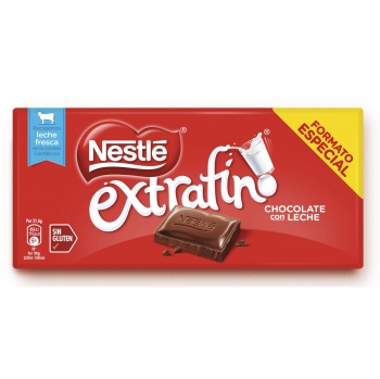 Chocolate con leche Nestlé Extrafino sin gluten 150 g.