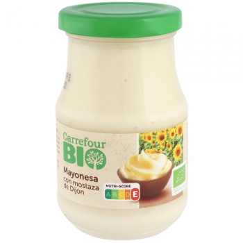 Mayonesa con mostaza de Dijon ecológica Carrefour Bio 238 g.