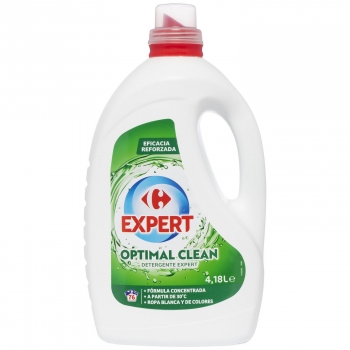 Detergente liquido obtimal clean expert Carrefour 76 lavados. 