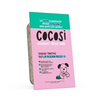 Comida Fresca Semihúmeda sabor pescado para perros Cocosi 200 g.