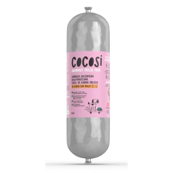 Salchicha de Cerdo con Pollo para perro adulto Cocosi 500 g.