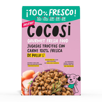 Comida semihúmeda de pollo para perro Cocosi 1 kg