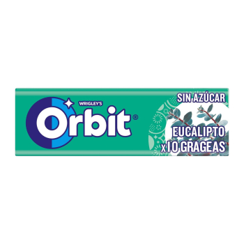 Chicles de eucalipto Orbit sin azúcar 14 g.