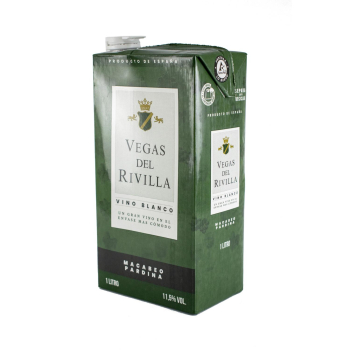 Vino blanco jove Vegas del Rivilla Vendimia Seleccionada 1 l.