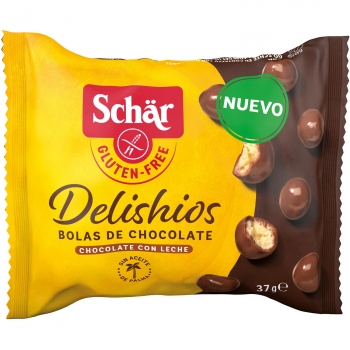 Bolas de chocolate Delishios Schär sin gluten 37 g.