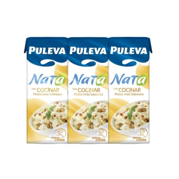 Nata para cocinar Puleva pack de 3 unidades de 200 ml. 3 x 200 ml