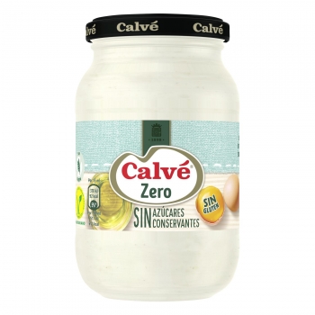 Mayonesa Zero Calvé sin gluten tarro de 225 ml.