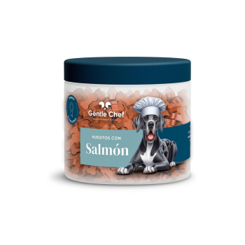 Huesitos con salmón para perro GËNTLE CHEF, tarro 130 g