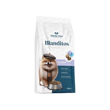 Comida semihúmeda de omega 3 para perro senior mini Gentle Chef Blanditos 900 g