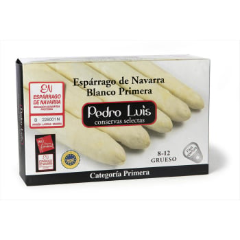 Espárrago blanco primera 8/12 Pedro Luis 250 g.