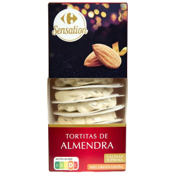 Tortitas de almendras Carrefour Sensation 210 g.