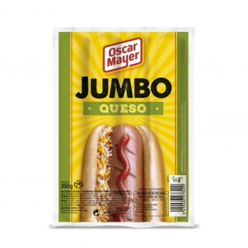 Salchichas de queso Oscar Mayers Jumbo sin gluten 350 g.