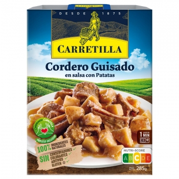 Cordero guisado en salsa con patatas Carretilla sin gluten 285 g.