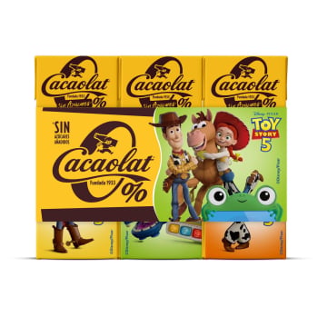Batido de cacao 0% sin azúcar añadido Cacaolat sin gluten 6 brik 200 ml 6 x 200 ml
