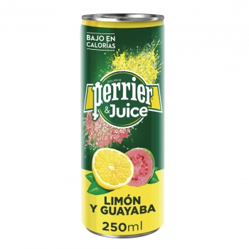 Agua con gas Perrier con zumo de limón y guayaba 250 ml
