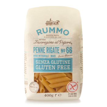 Penne rigate nº 66 Rummo sin gluten 400 g.