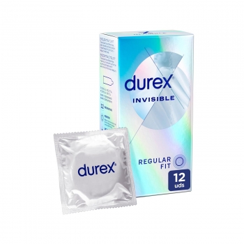 Preservativos invisibles super finos para maximizar la sensibilidad Durex 12 ud.