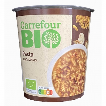 Pasta con setas ecológica Carrefour Bio 49 g.
