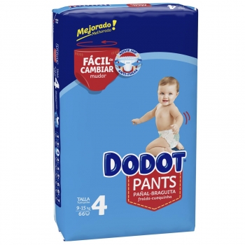 Pants Dodot T4 (9-15 kg) 66 ud.