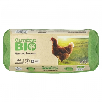 Huevos Ecológicos Carrefour Bio 10 ud.